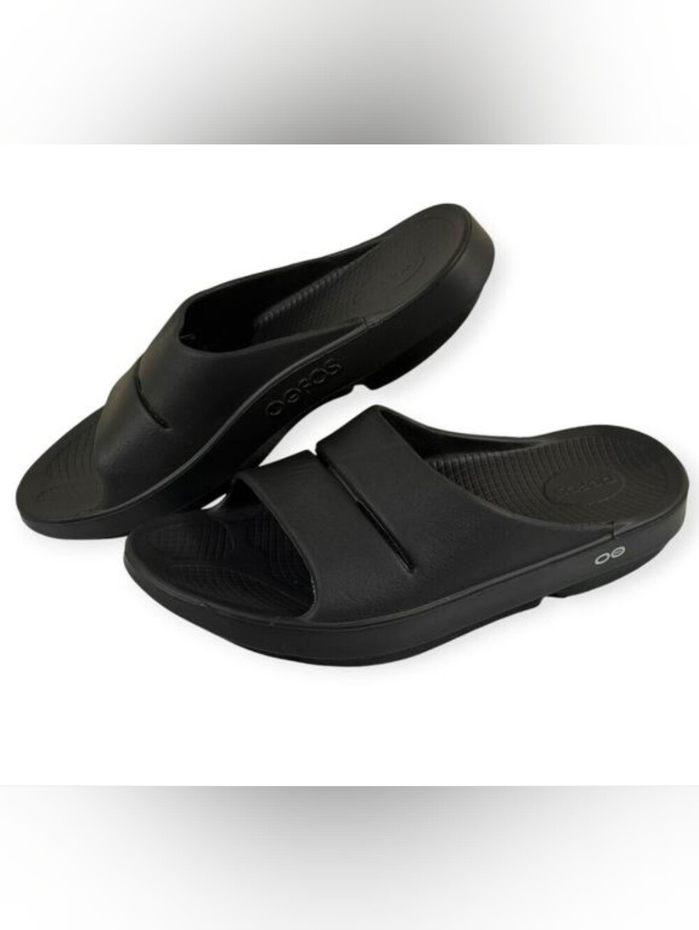 OOFOS Ooahh Recovery Slide, Black, Synthetic, Men's 12